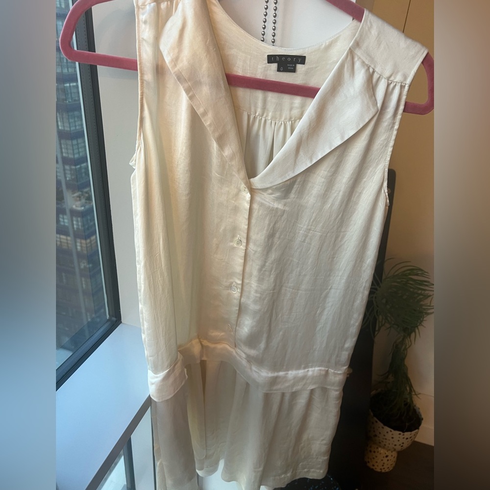 NWOT theory silk mini dress